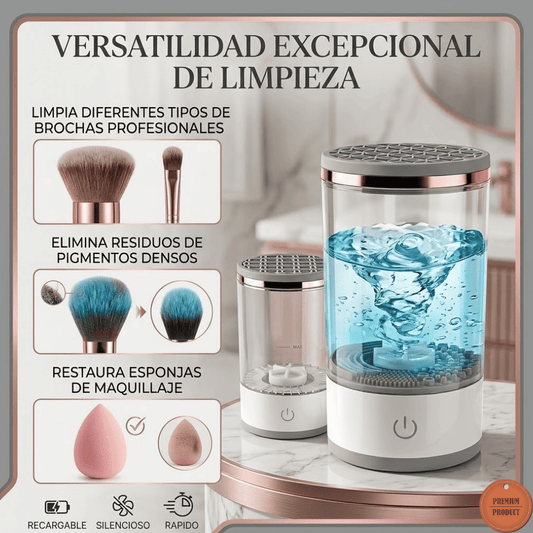 Limpiador de Brochas Eléctrico Recargable, Portátil